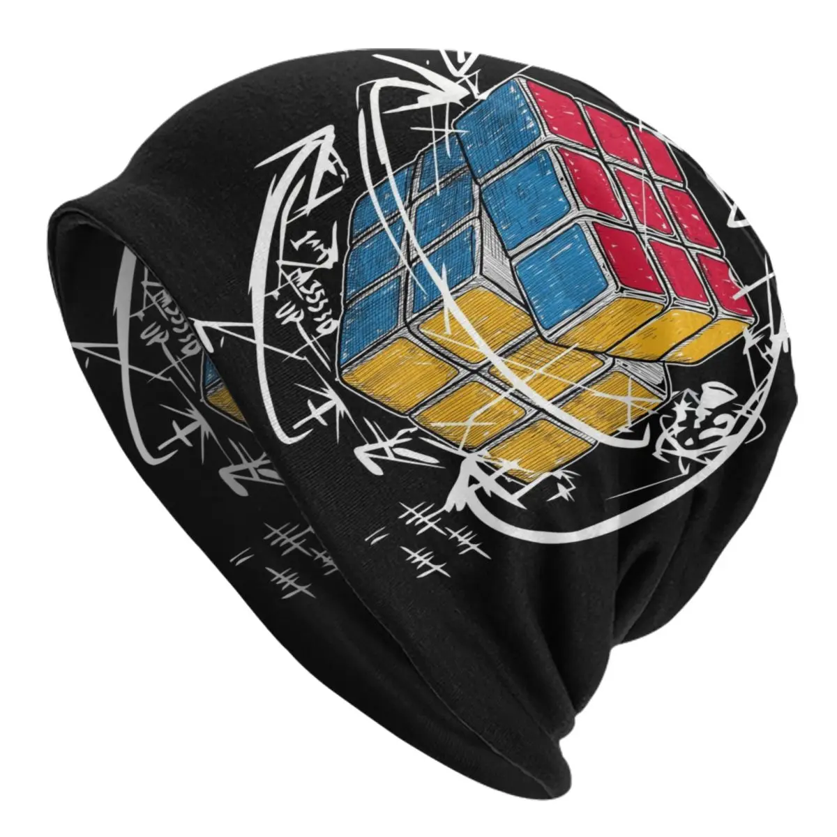 

Bonnet Winter Warm Knitted Hat Math Teacher Graphic Street Beanies Caps Mathematics Science Geek Beanie Hats Outdoor Ski Cap