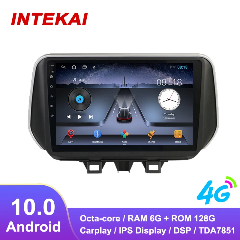 9 "Android 10.0 Autoradio Navigazione Gps Autoradio Lettore Multimediale Per Hyundai Tucson Ix35 2018 2019 Unità Principale Stereo