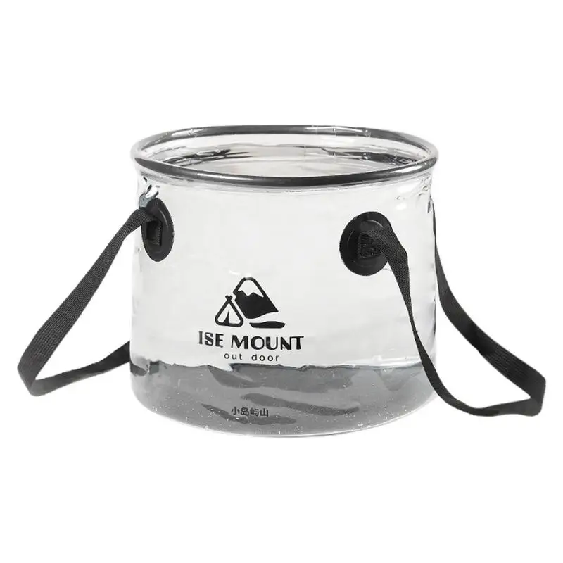 

Outdoor Basin Bucket Multipurpose Transparent Portable Container Folding Wash Basin Pail Lightweight Wash Basin For Outdoor