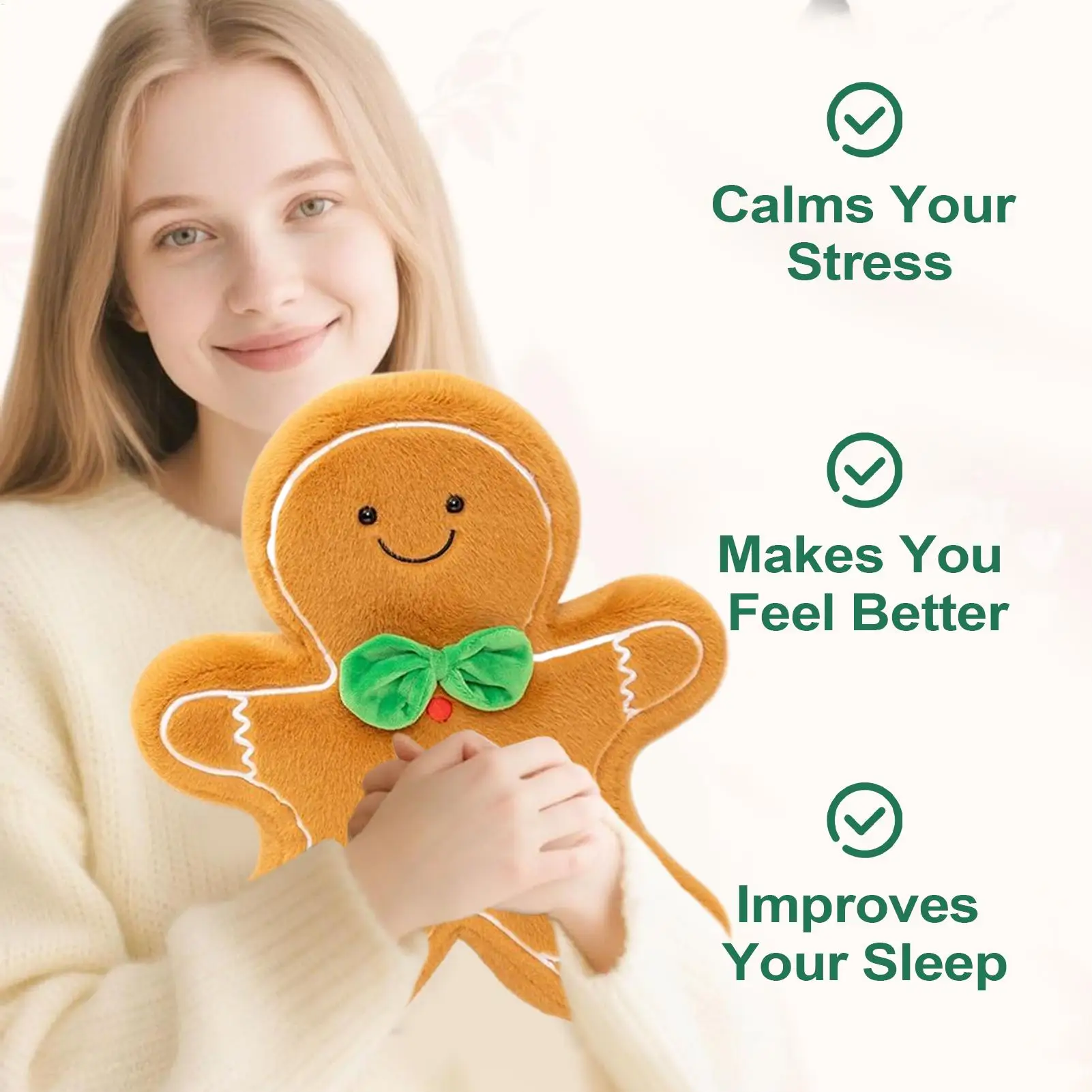 Christmas Pillows For Couch Stuffed Christmas Tree Gingerbread Cushion Couch Lumbar Pillows For Interior Designers Bedroom