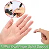 7/9PCS Oval Finger Splint Brace Protector Broken Finger Joint Stabilizer Straightening Arthritis Knuckle Immobilization Brace 1