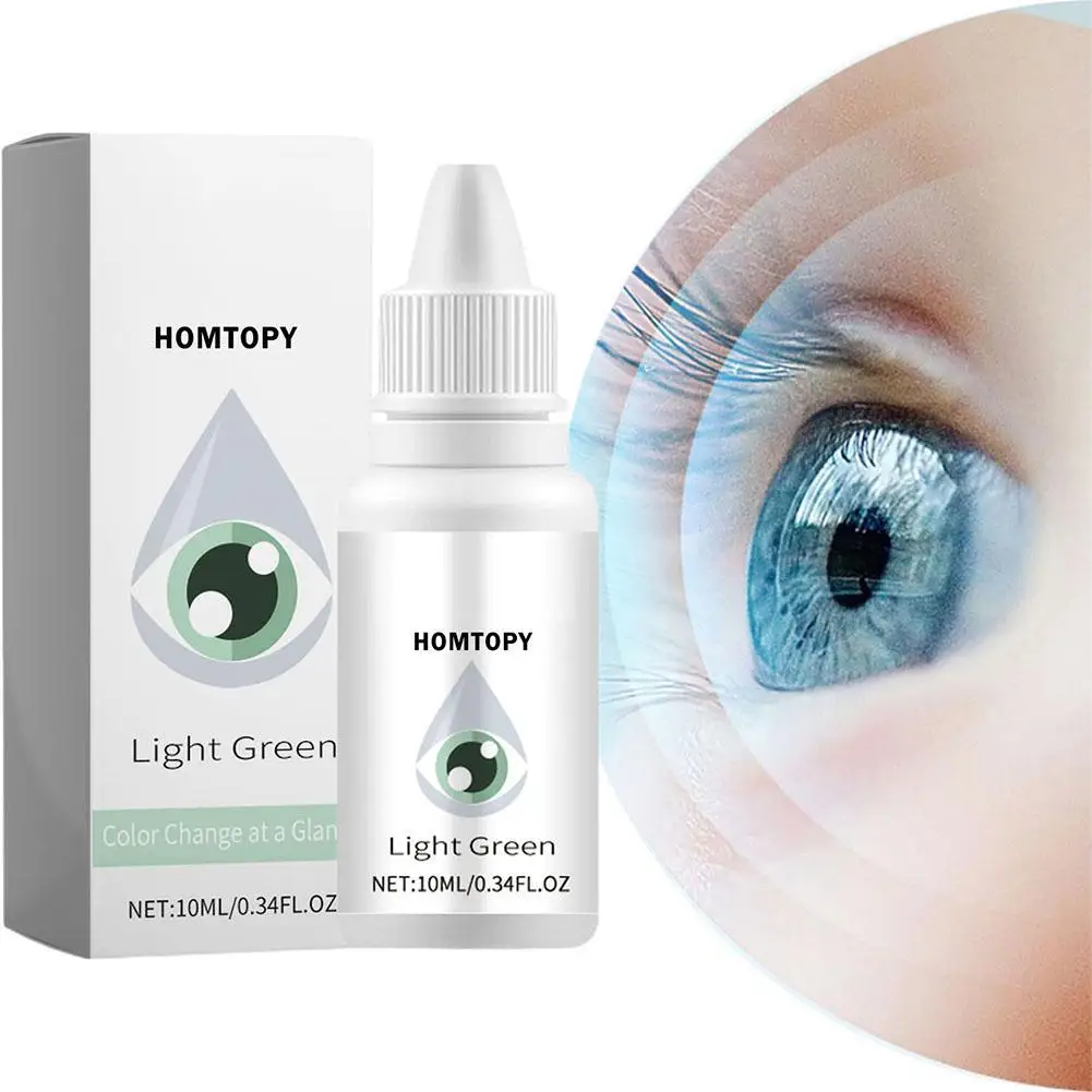 

10ml Light Green Color Changing Eye Drops Change Eye Color Lighten & Brighten Your Eye Color Eyes Care Liquid Dropshipping