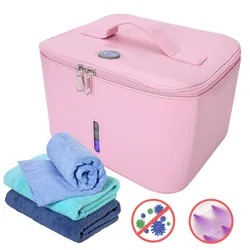LED Ultraviolet Light Bag Portable USB Pink Mobile Phone Feeding Bottle DC5V Home Efficient Cleaning Disinfection Bag Softbox