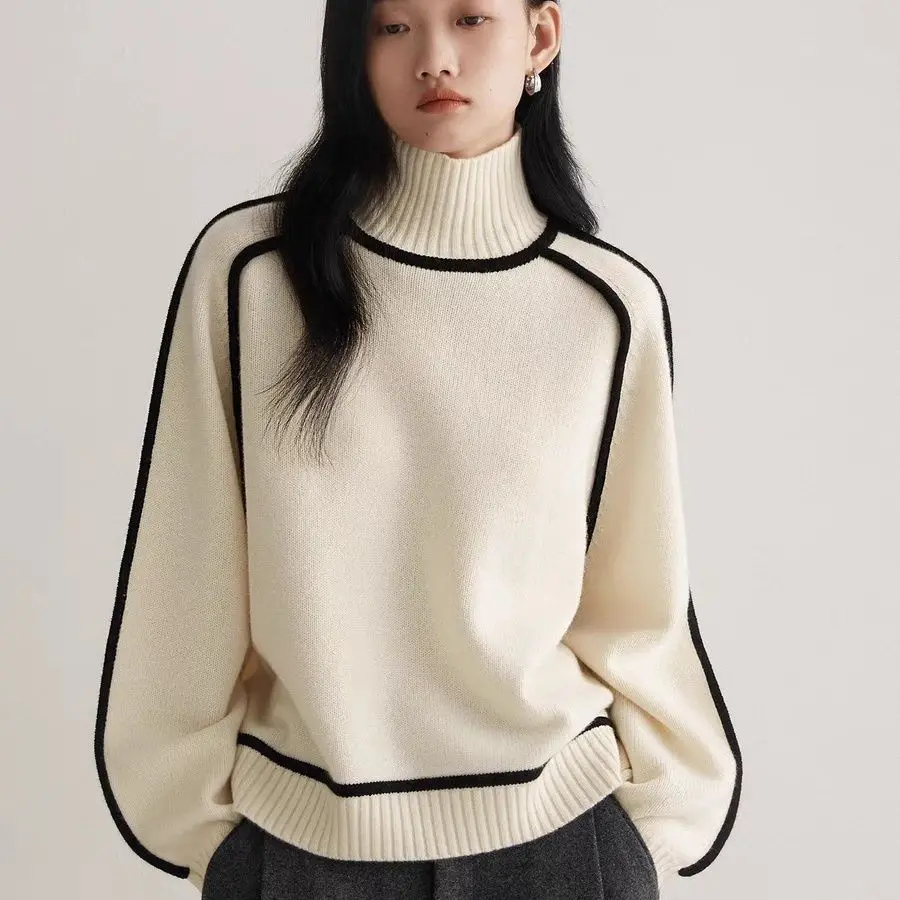 

Корейский Зимний новый отзыв, много женской одежды, свитер, водолазка, пуловеры, однотонная женская одежда, трикотажная одежда, Топ с длинным рукавом