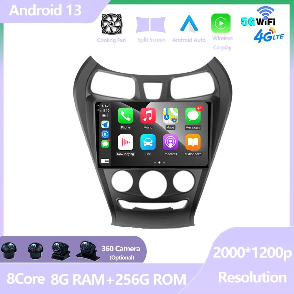 

For Hyundai Eon 2012 - 2019 Android 13 Auto Radio Car Multimedia Player Navigation Screen DSP 4G GPS 5G WIFI BT Wireless Carplay