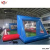 Free Air Shipping 10x5m Customized PVC Soap Football Field Inflatable Soccer Pitch, Inflatable Soccer Field for Sale 2