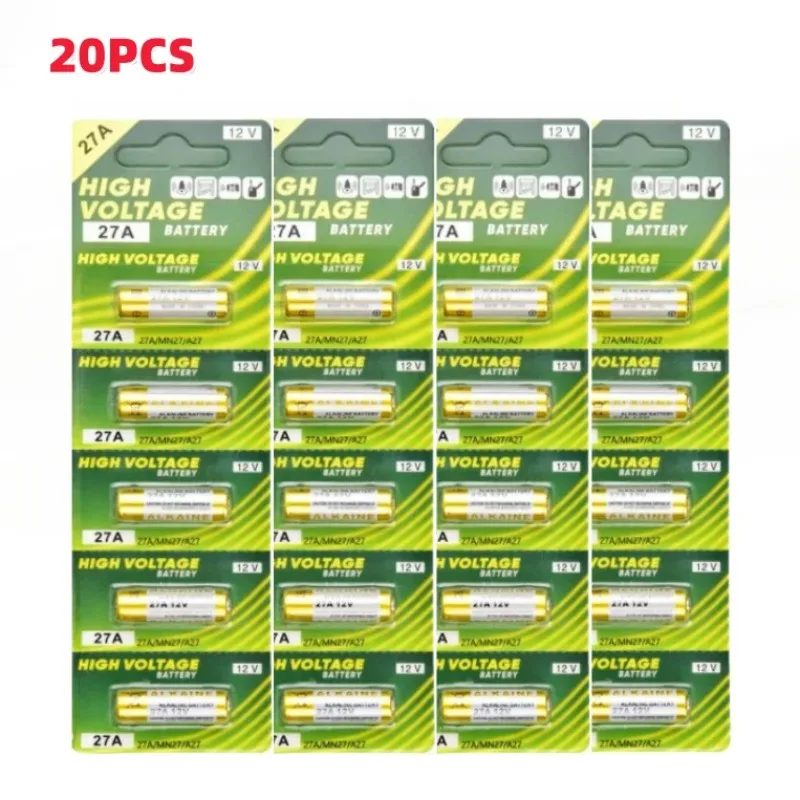 5-60PCS 12V 27A Dry Alkaline Battery A27 Batteries 27AE 27MN A2 L828 K27A for Remote Control Gamepad Flashlight Doorbell Toys