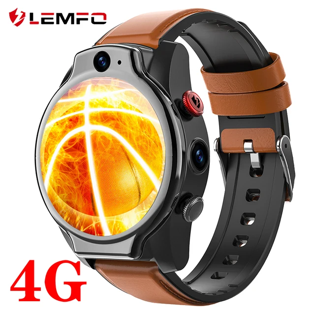 LEMFO Smrtwtch 4G אנדרואיד 10 64G ROM LEM14 חכם שעון גברים 5ATM עמיד למים SIM כרטיס מצלמה GPS WIFI 1100mAh 1.6 אינץ 400*400| |  