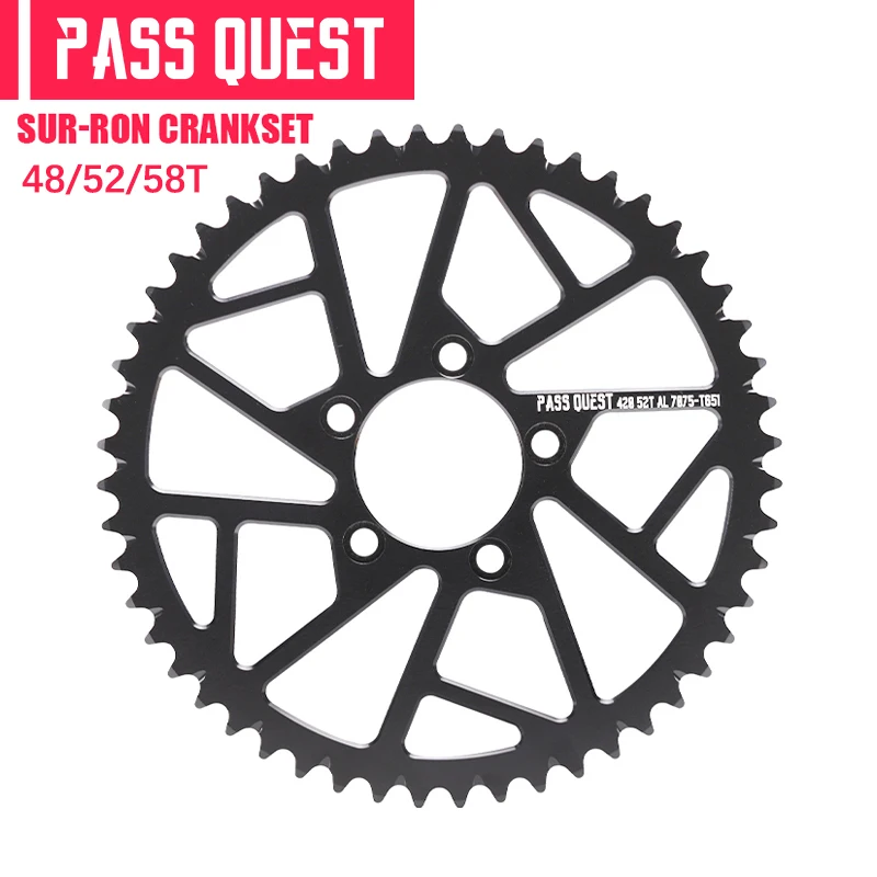 

PASS QUEST Offroad Electric Bike Light Bee 48T 52T 58T Motorcycle Sprocket for Sur-Ron Light Bee X S Bicycle Aluminum Sprocket