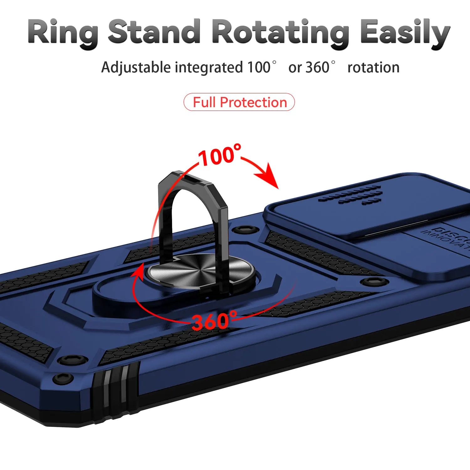 Ring Stand Cover For Samsung A23 Case Galaxy A23 Armor Anti-Fall Camera Protection Phone Case For Samsung Galaxy A23 M23 M13 4G