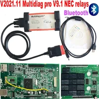 v2021.11 VCI Multidiag Pro TCS PRO 2017 R3 with Keygen OBD2 Scanne Double PCB V9.1 NEC Relay Bluetooth Car Truck Diagnostic Tool 1