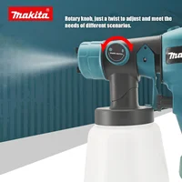 Pistolet de pulvérisation électrique Makita 800ML, outils électriques haute puissance, pulvérisateur de peinture, pistolet de pulvérisation électrique domestique et automobile pour usage domestique et automobile 5