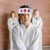 Curls Ninja Print Headband Child Mens Sweat Bands Headbands Sushi Hair Accessories Cotton Hachimaki 3