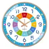 Children Learning To Tell Time Teaching Clock Colorful Wall Clock Bedroom Playroom Teach Time Skills Clock For Kids Room Decor 1