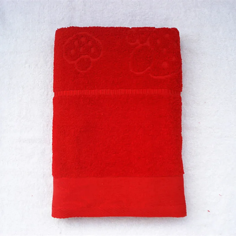 Cotton Towel Set Wedding Gift Red Color Women Home Yoga Bath Large Towel Beach And Hand Face 2pcs/set