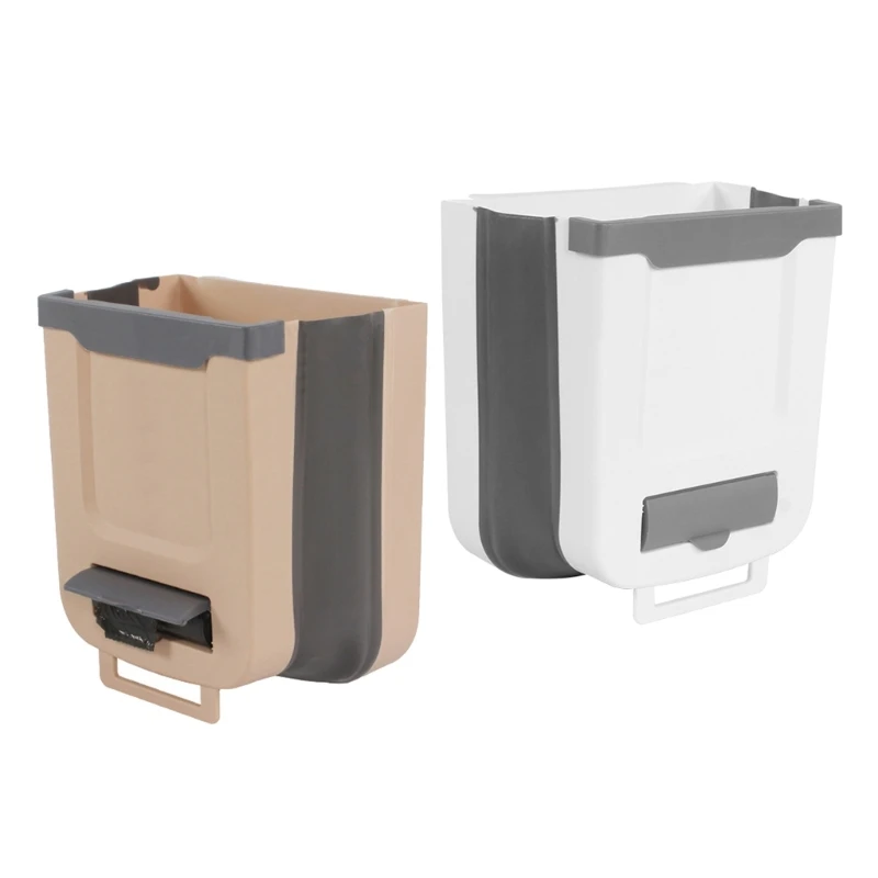

Trash Can Collapsible Rubbish Litter Organizer Bin Garbage Waste Basket Portable Rubbish Bin for Home Auto Kitchen RV