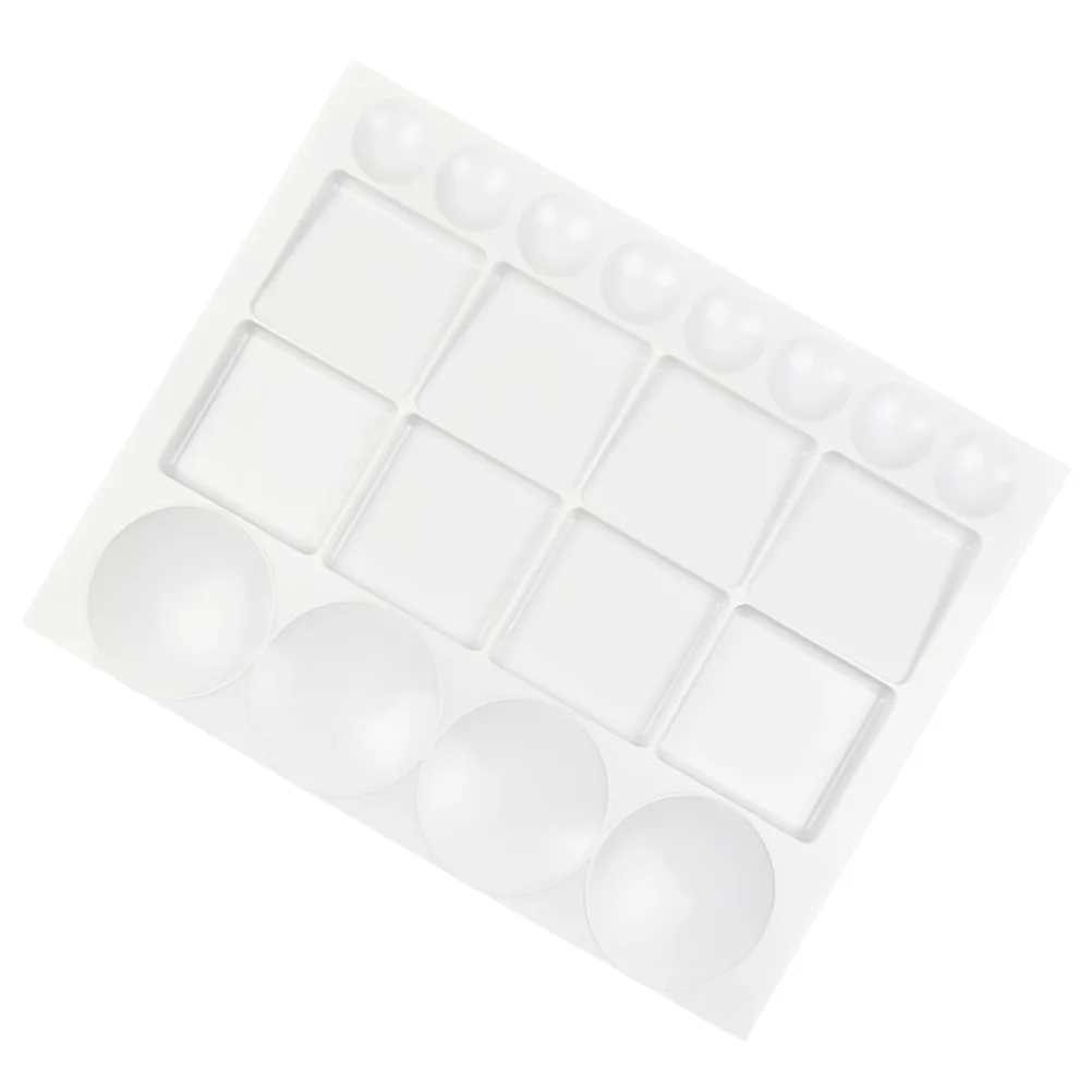 Plastic Palette Watercolor Paint Mixing Painting Pallet Clear Travel Pallets Tray