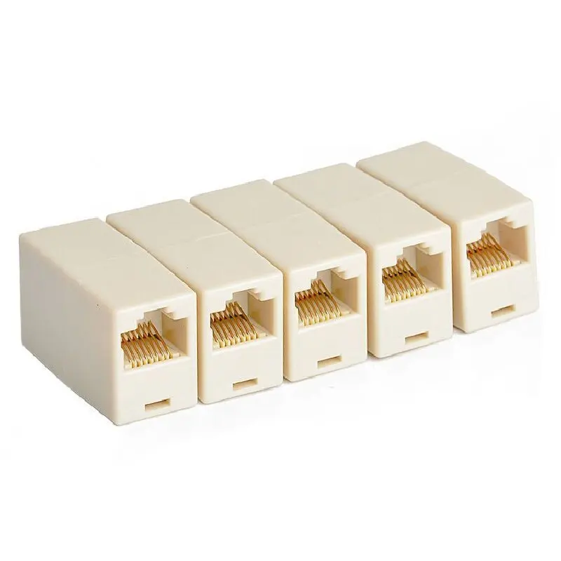 1/2/3/5/10pcs RJ45 커플러 이더넷 케이블 연장 어댑터 LAN 커넥터 암-암 네트워크 연결용