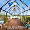 Upgraded Heavy Duty Aluminum Walk-in Greenhouse with Quick Setup Structure, Greenhouses 3