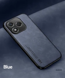 Sleek Fashion Leather Ultra - Thin Magnetic Phone Cover for Honor 400 Smart 5G (Blue)