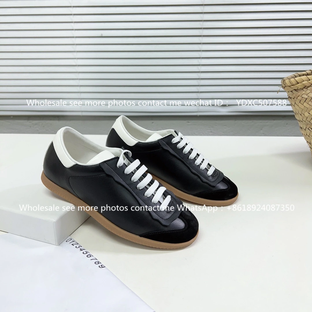 mocasines luxury Dexun shoes 2023 new leather lace-up small white shoes women's round head versatile flat sports casual shoes