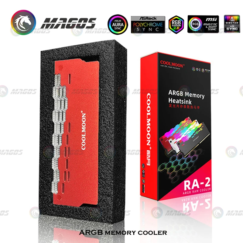 COOLMOON PC ð   ޸  濭   , ũž ǻ ׼, ARGB,RA-2