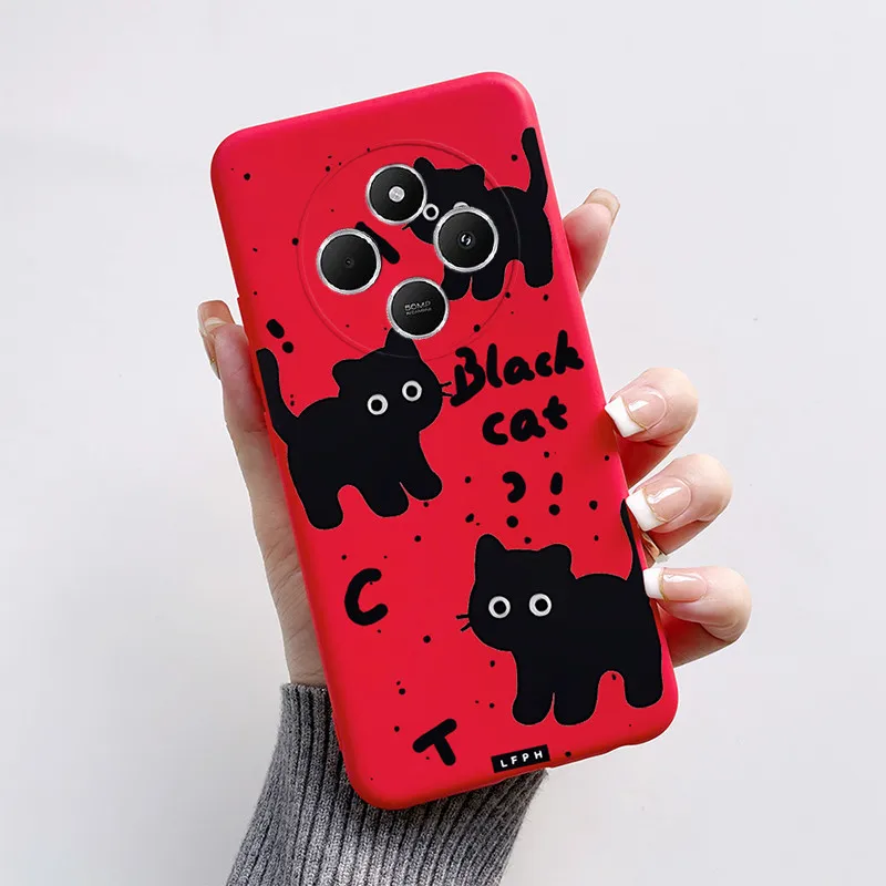 Cute Cat & Puppy Cartoon Silicone Phone Case - Soft TPU Bumper Cover