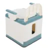 Bedside Commode Strong Load Bearing Anti Slip Bottom Space Saving Adults Folding Portable Toilet with Arms for Home for Elderly 3