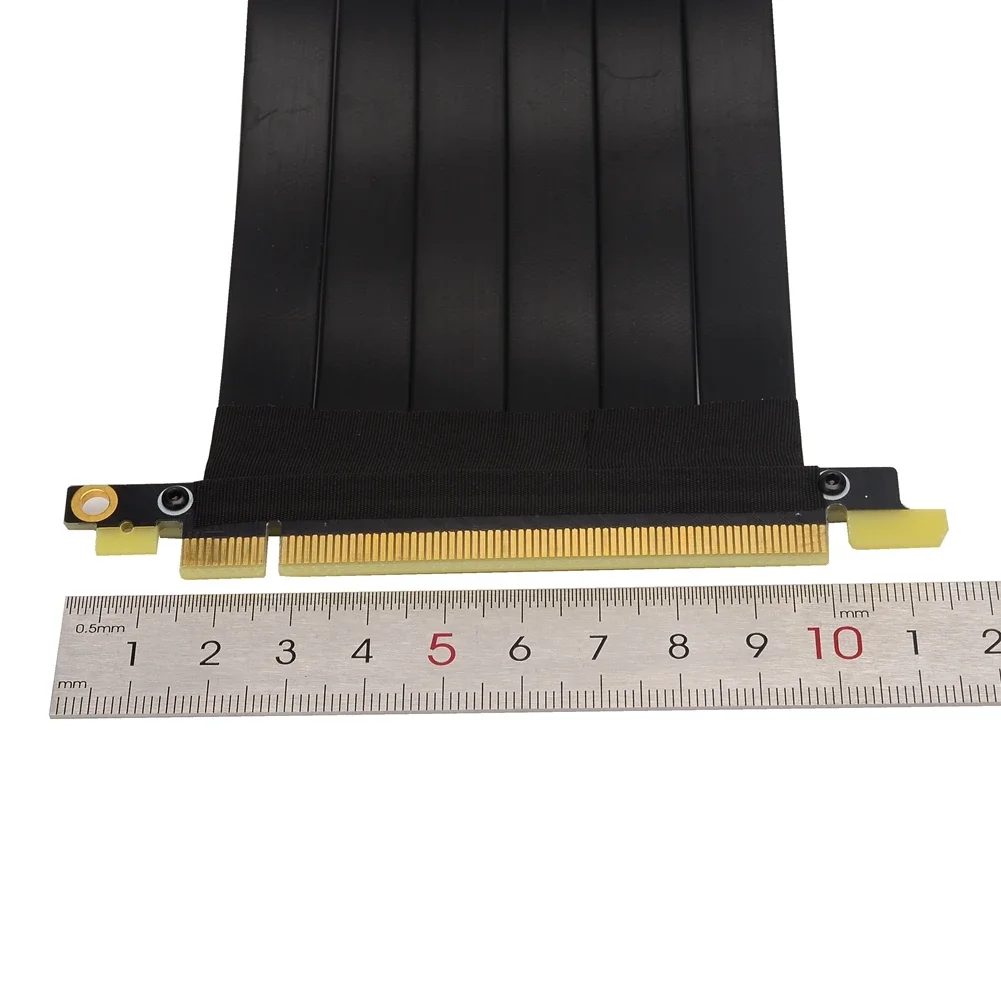 Cabo Riser Placa Gráfica pc de Alta Velocidade Cabo Flexível Adaptador de Expansão para Placa de Vídeo Vertical Pcie 3.0 X16 - Imagem 4