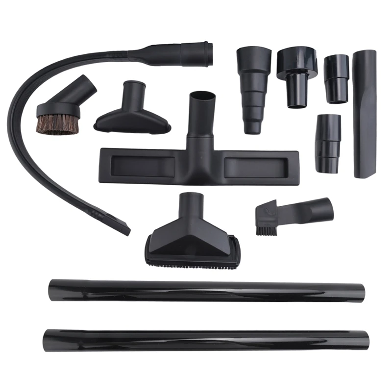 

13Pcs Universal Vacuum Attachment Kit 1-1/4In Vacuum Hose Adapter Wet Dry Vacuum Cleaner Accessories With Extension Wand
