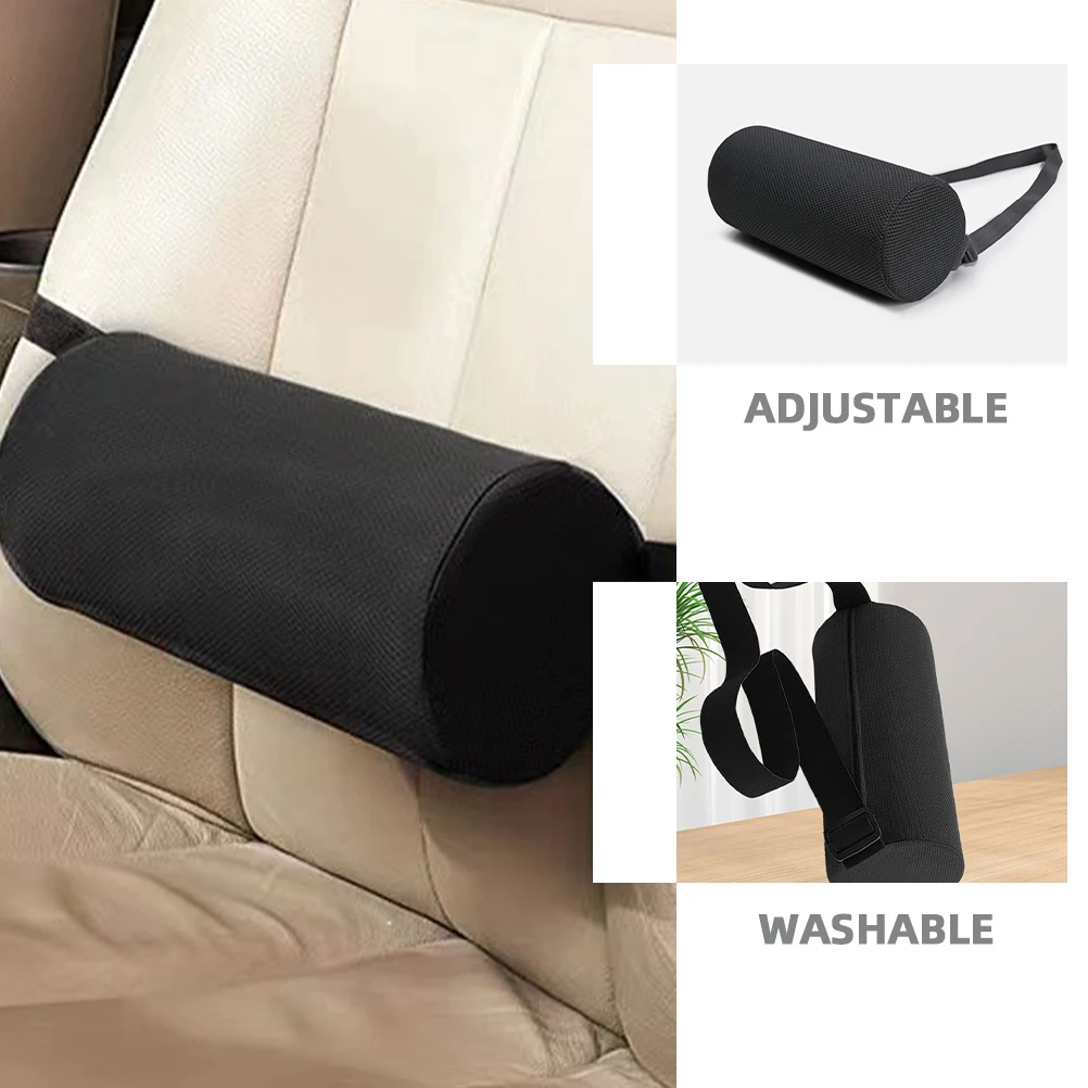 Lumbar Roll Pillow Breathable 3D Back Roll Lumbar Support Pillow For Office Chair Car Seat Environmentally Friendly Materials - Image 5