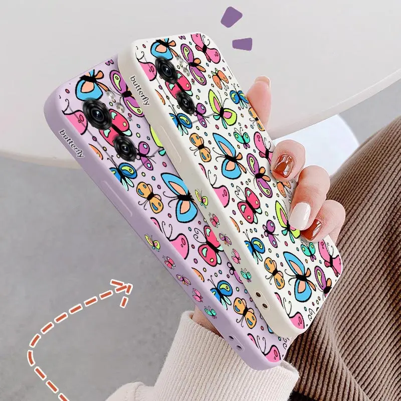 Charming Butterfly Silicone Phone Case - Stylish Protection