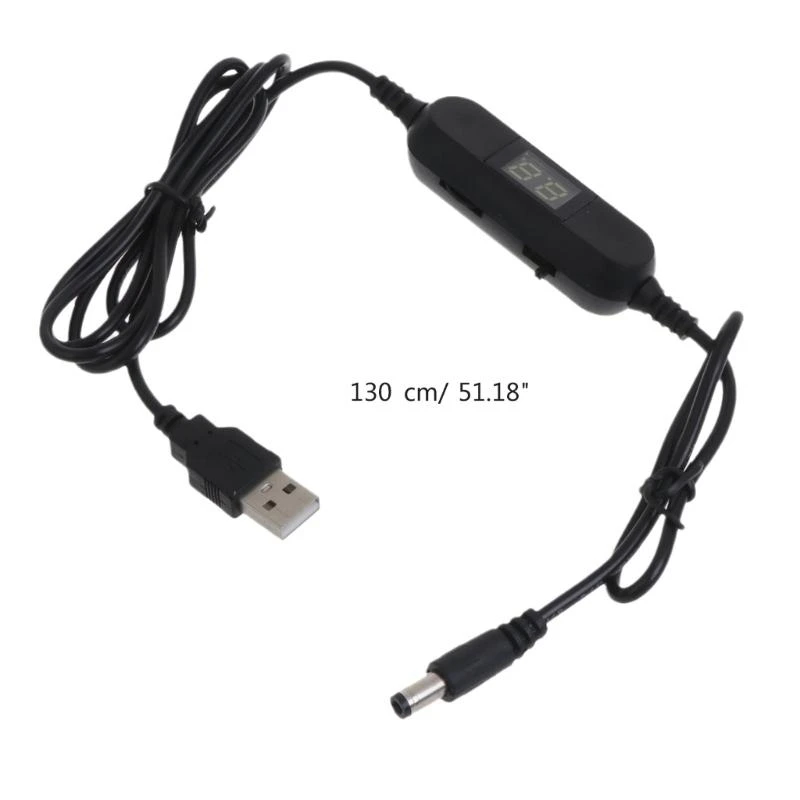 USB Charging Cable Y1AE 5V to 1.5V-12V 5.5x2.1mm Step Up Boost Converters voltages Power Supply for Toy Games LED Lamp