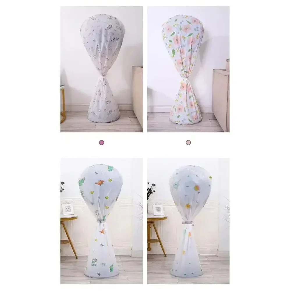Two Style Washable Fan Sleeve Waterproof Dustproof Protective Standing Round Electric Cover for Pedestal Stand Fan Floor Fan