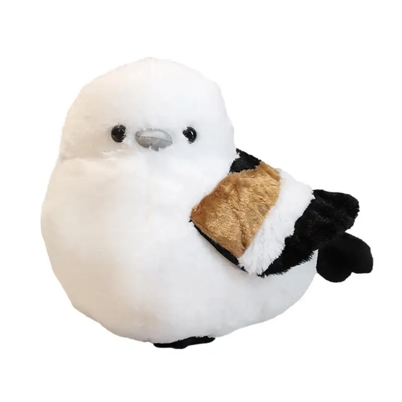 Bird Toys For Kids Stuffed Children Tilted Head Titmouse Doll Soft Animal Throw Pillow For Boys & Girls Sofa Bed Couch 23 53cm simulation shar pei dog plush dolls lovely dog pillow stuffed soft animal toys throw pillow for children girls vent doll