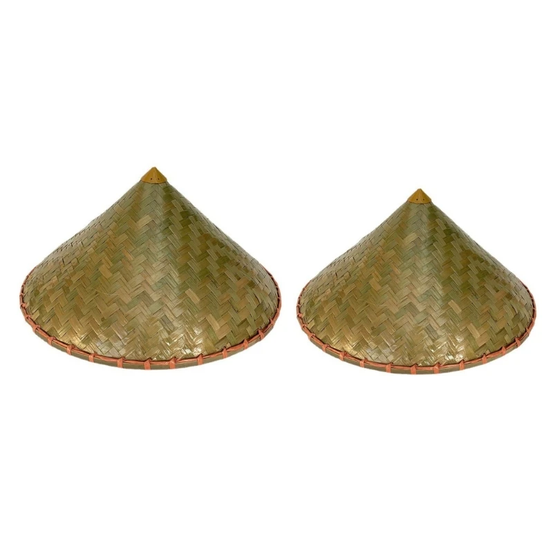 

Chinese Bamboo Hat for Adult Unisex Cosplay NinjaConical Sun Protective Cap
