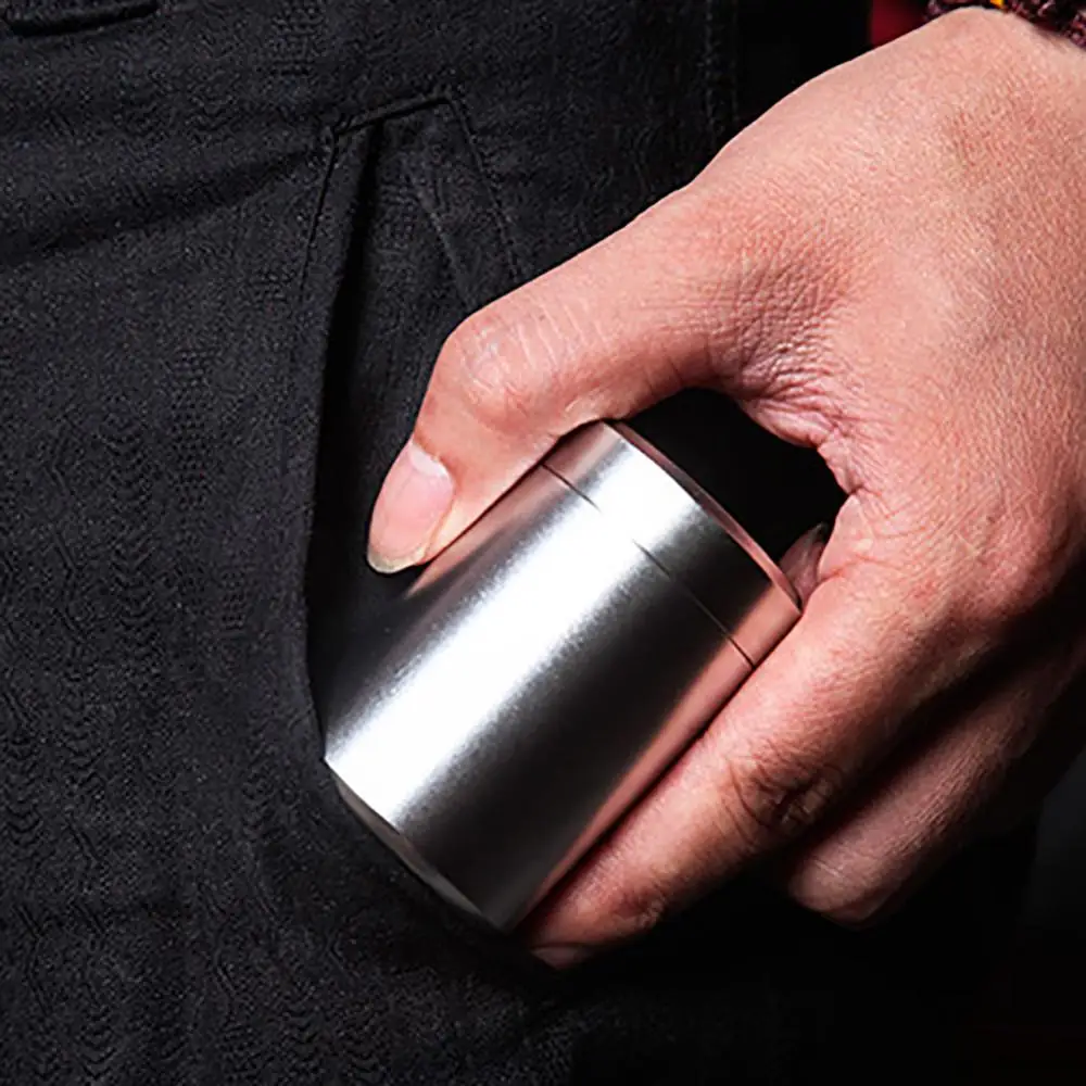 Sealed Container Storage 70ml Aluminum Herb Stash Jar Airtight Smell Proof Herbs Spices Moisture Proof Canister Jars Bottles