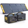 2376Wh Portable Power Station Bundle with Extra Battery & 200W Solar Panel Included, Up to 3000W Solar Generator 1