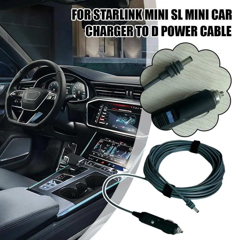 For Starlink Mini To DC Cable Car Charger Output 60W MINI Car Interface Adapter Cable Cigarette Lighter To DC 2/3/5m power adapter power cable