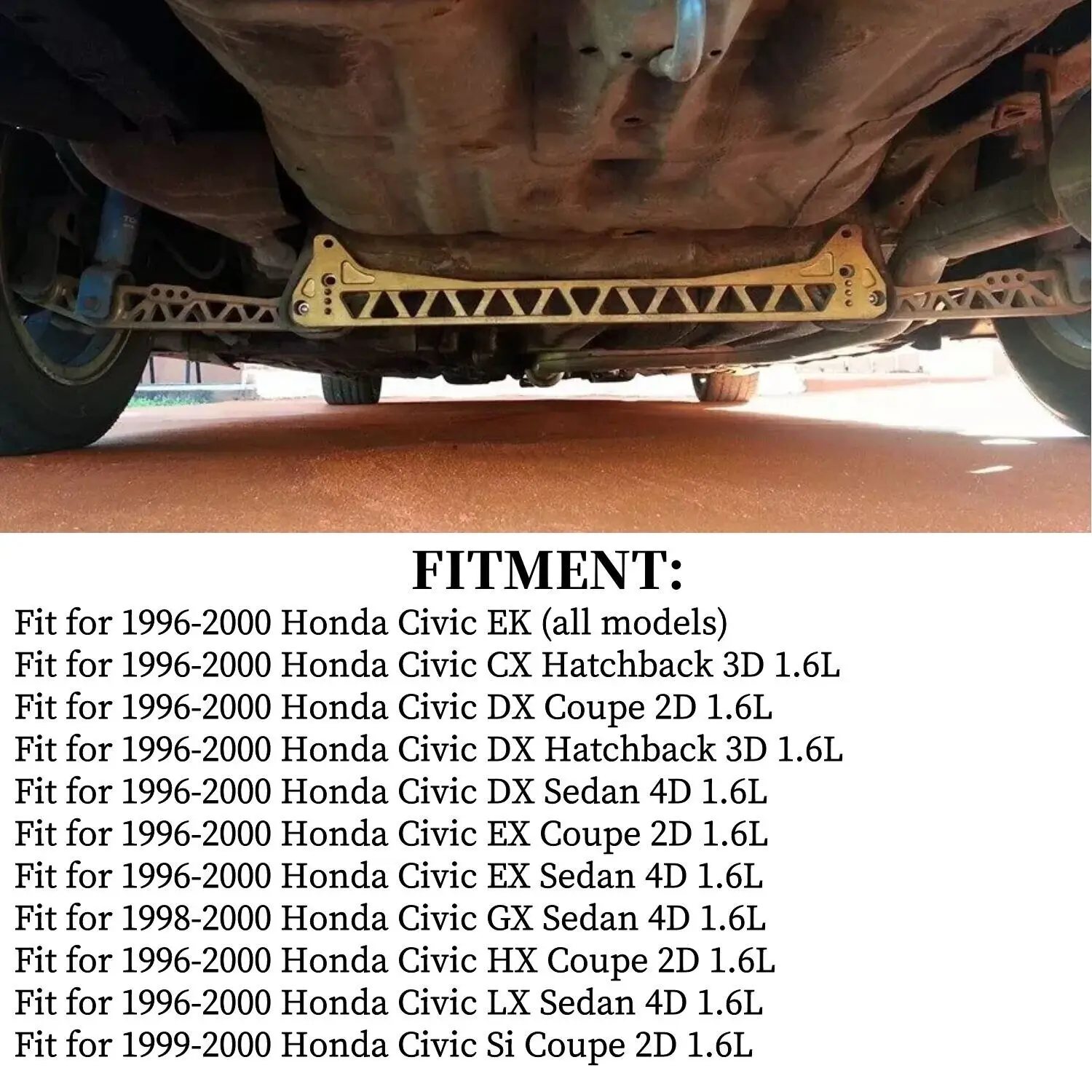 1996-2000 Honda Civic CX/DX/EX/HX/LX Rear Lower Control Arm Bushing Kit