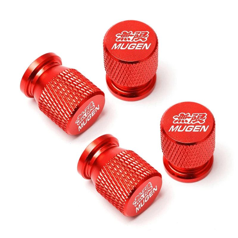 Wheel Tire Valve Caps Car Wheel Tire Valve Caps Tyre Stem Covers Airdust Waterproof For Honda Mugen CB400 CB650F CBF CBR250RR CRF SH300 NC750
