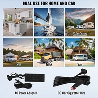 Автомобильный холодильник SucceBuy, 12 В, 70 л, одиночная портативная морозильная камера, 12/24 В постоянного тока и 100-240 В переменного тока, компрессорный охладитель для кемпинга на открытом воздухе — изображение 6