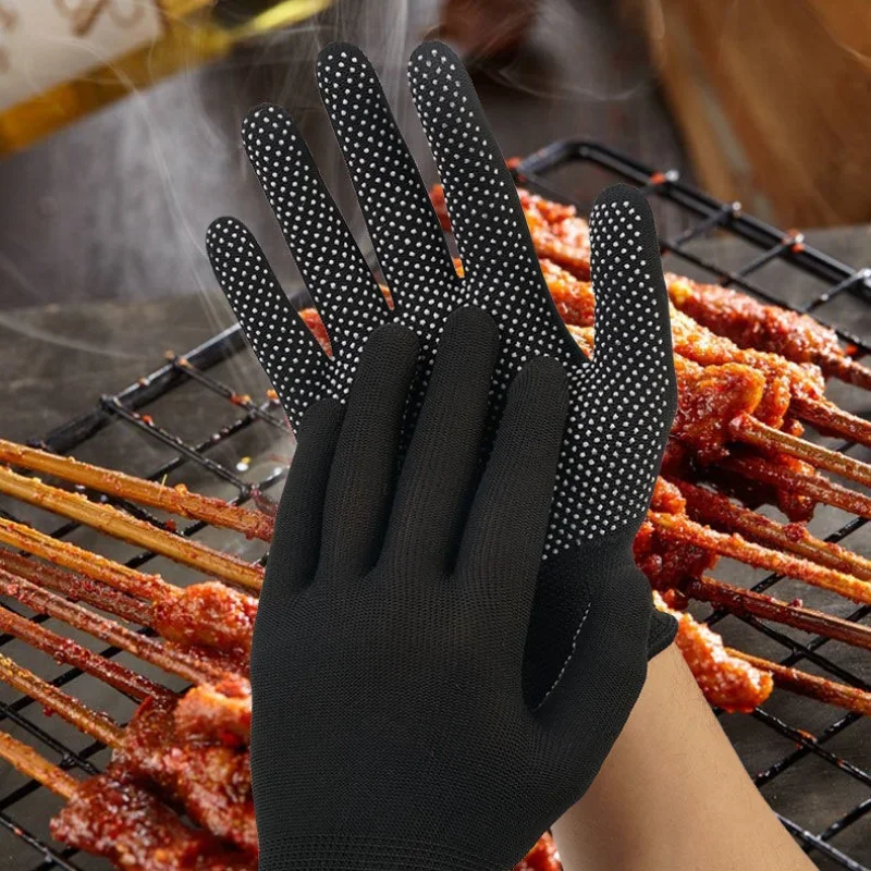 Barbecue Cooking Glove Anti-Scald Non-slip Wear-resistant Housework Cleaning Gloves Anti-fouling Kitchen Tools Finger Protector