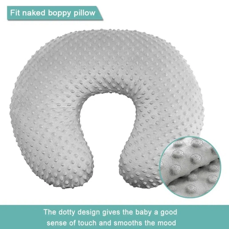 1PC Nursing Pillowcase for Breastfeeding, Soft & Comfortable Baby Pillow Slipcover Breathable Infant Support Cushion Case