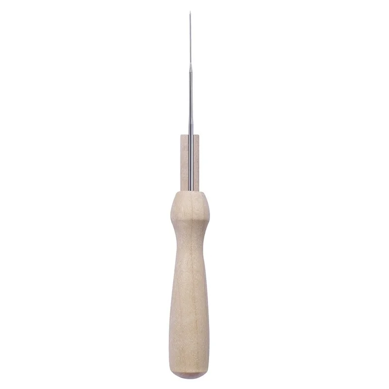 5pcs Felting Needles Set with Wooden Handle Wool Pocket Tool for DIY Felt Crafting Needle Felt Making Kit Craft Supplies