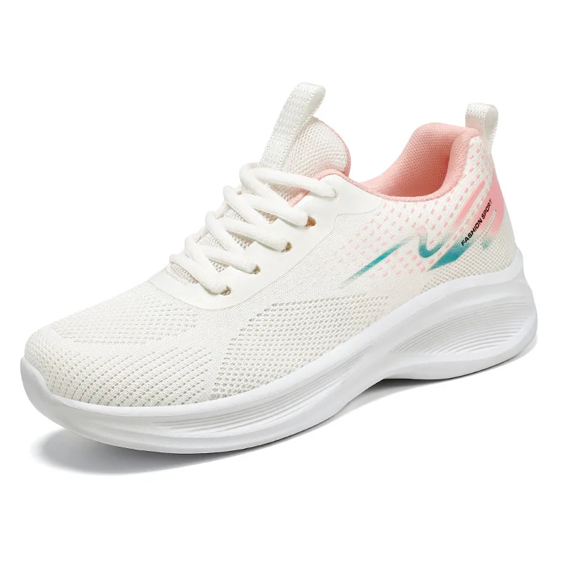 Sports Shoes For Women 2023 Spring White Breathable Casual Sneakers Summer Breathable Air Cushion Running Shoe Zapatillas Mujer