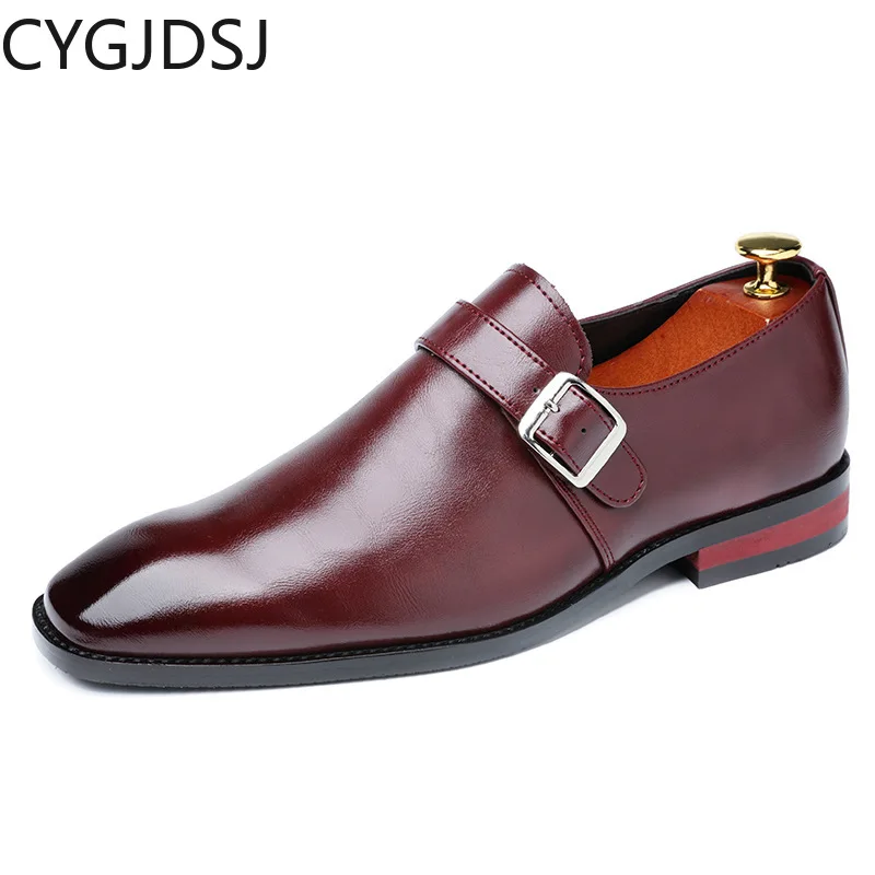 

Formal Leather Shoes Men Monk Strap Fashion Shoes Gents Loafers Men Dress Shoes Italian Zapatos De Vestir Hombre Chaussure Homme