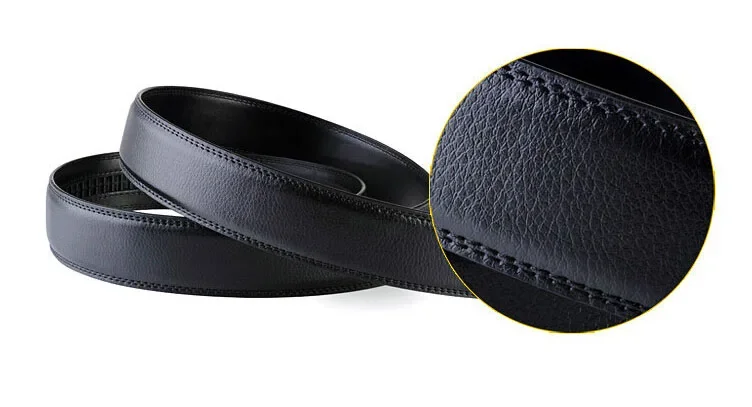 Großer Plus-Größe 130 140 150 160 170 cm Gürtel ohne Schnalle für automatische Schnalle PU-Ledergürtel ohne Schnalle für Männer Frauen 3,5 cm – Detail 2