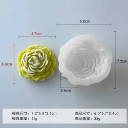 Peony Silicone Mold for DIY Crafts and Home Décor (Medium)