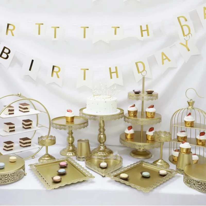 Gold Cake Stand Sugar Bunnies Candy Bar Biscuit Cake Stand Design Chocolates Cooking Aesthetic Torten Deko Home Products